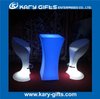 Rechargeable Light Glowing LED Square Cocktail Table